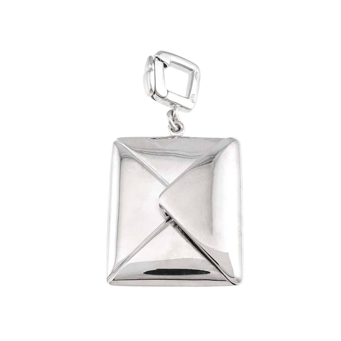 Louis Vuitton Letter Motif Pendant Top in 18K White Gold (750 WG) (1 of 18)