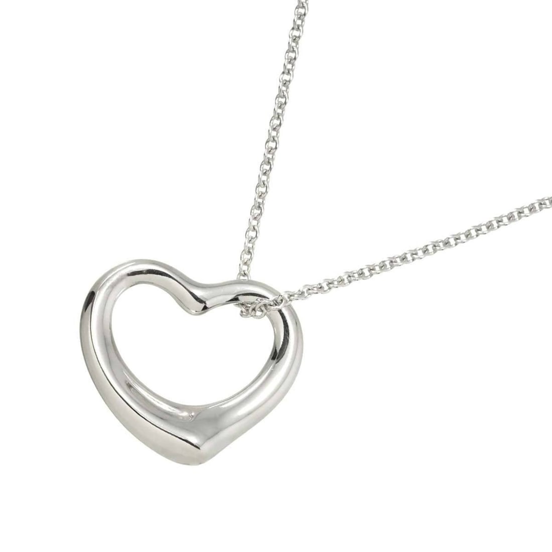 Tiffany & Co. Heart Necklace, 22mm Wide, 40cm Long, Silver SV 925 Necklace (1 of 17)