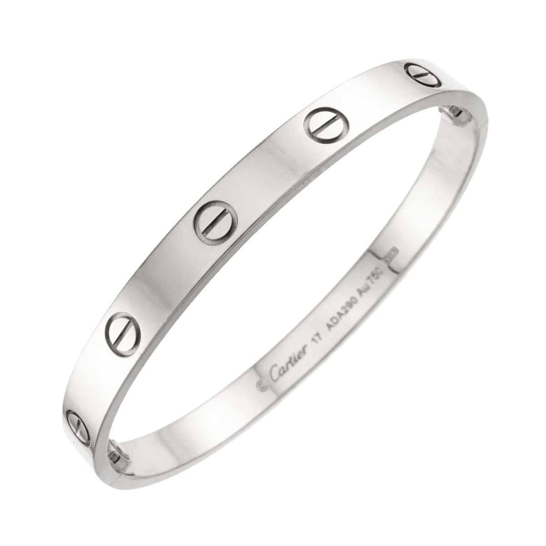 Cartier Love Bracelet #17 18K WG White Gold 750 Bangle (1 of 15)