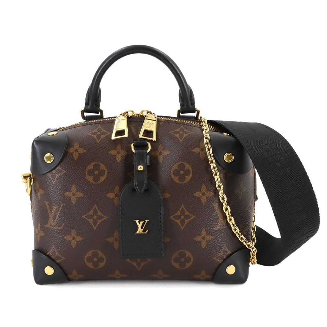 Louis Vuitton Monogram Macassar Petite Mal Souple Shoulder Bag in Brown and Black Leather (M45571): --- Catalog ---Category: SizeSize (HxWxD): 13.5cm x 19.5cm x 7.5cm / 5.31'' x 7.67'' x 2.95''Category: DesignType: Shoulder bagColor: Monogram MacassarGender: WomenMaterial: Monogram Hardware Color: G