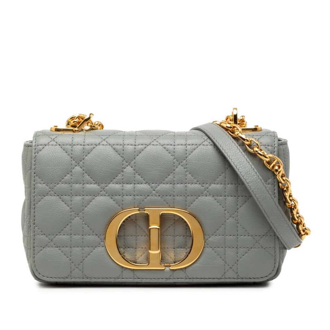 Christian Dior Dior Caro Soft Bag Chain Shoulder in Graystone Calfskin for Women: --- Catalog ---Category: SizeSize (HxWxD): 13cm x 20cm x 7cm / 5.11'' x 7.87'' x 2.75''Category: DesignType: Shoulder bagColor: GrayGender: WomenMaterial: Leather Leather/Fur Type: CalfskinCategory: G