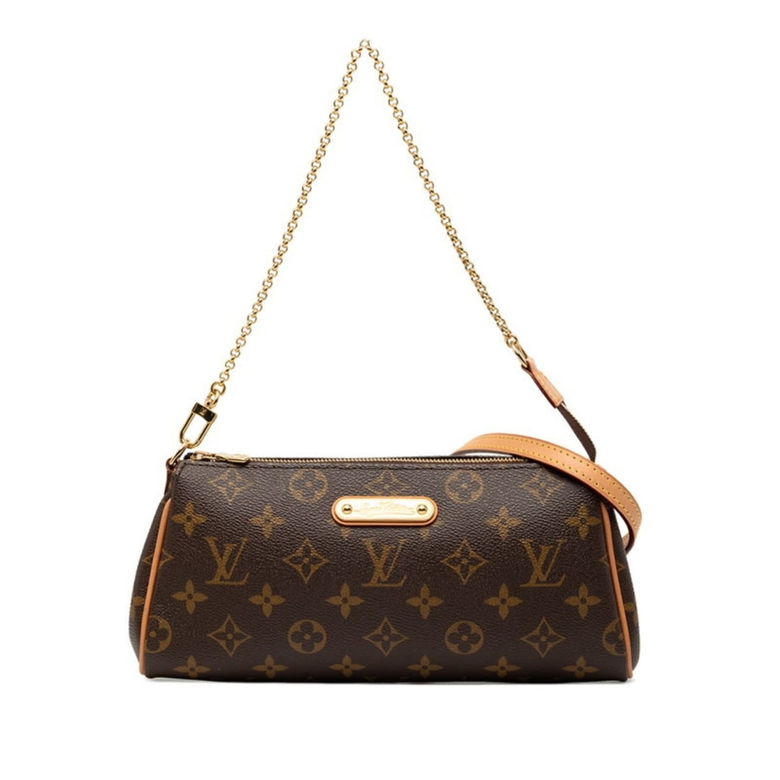 Louis Vuitton Monogram Eva Handbag/Shoulder Bag 2WAY M95567 Brown Leather Women's LOUIS VUITTON (1 of 11)