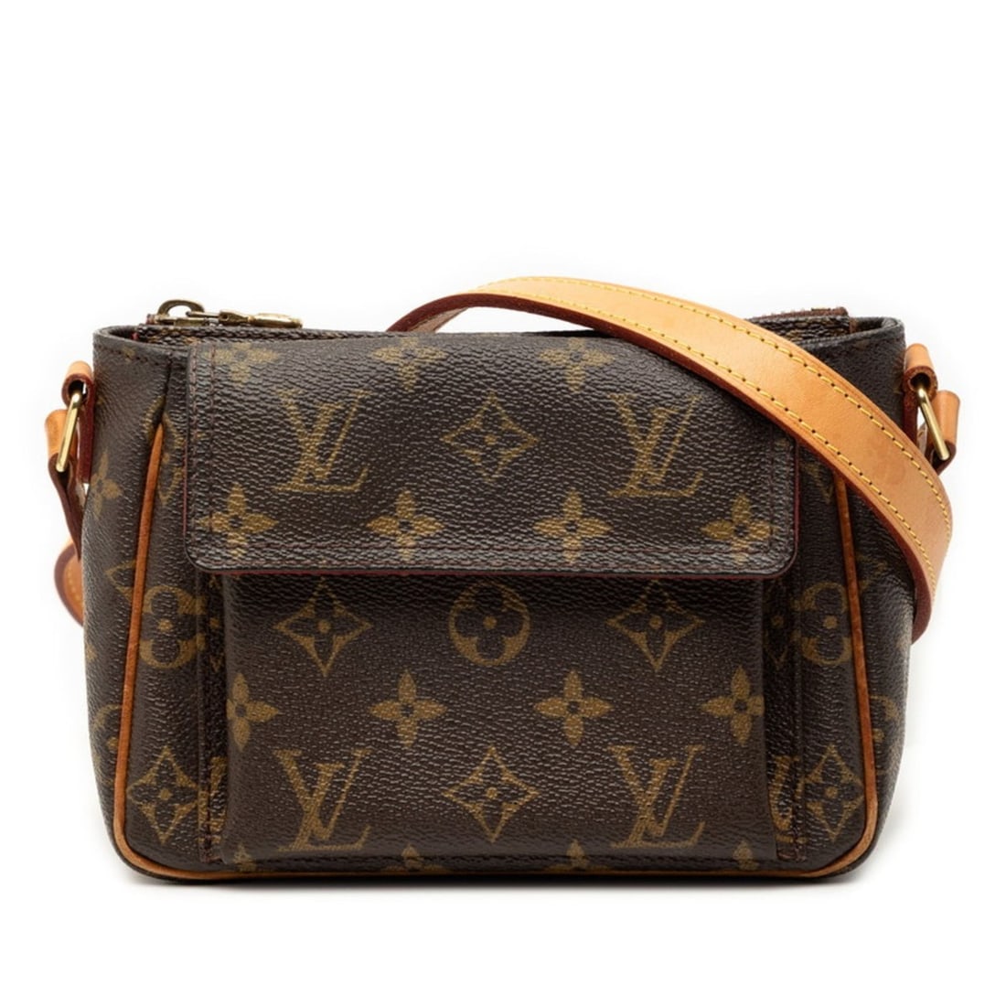 Louis Vuitton Monogram Viva Cite PM Crossbody Shoulder Bag M51165 Brown Leather Women's LOUIS (1 of 10)