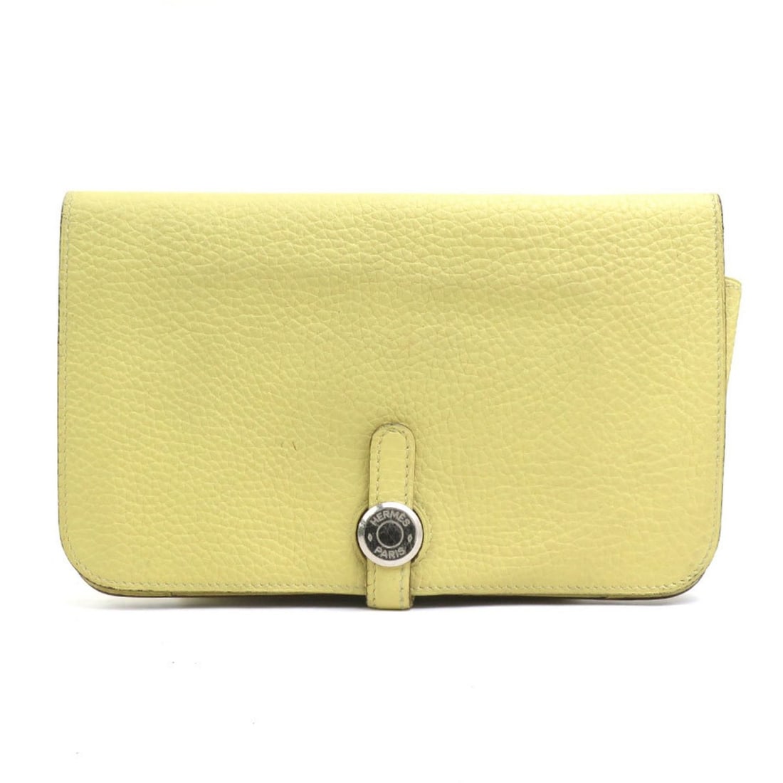Hermes Hermès Dogon Duo Togo Jaune Poussin Long Wallet, Unisex, 56491a (1 of 15)