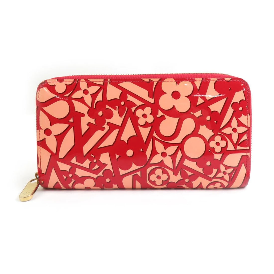Louis Vuitton Sweet Monogram Zippy Wallet, Patent Leather, Red and Pink, Women's, M90125, H31881G (1 of 13)