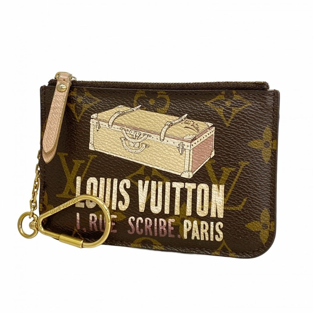 Louis Vuitton Trunk Print Pochette Cle Wallet/Coin Case M60246 Brown Women's P2175886 (1 of 13)