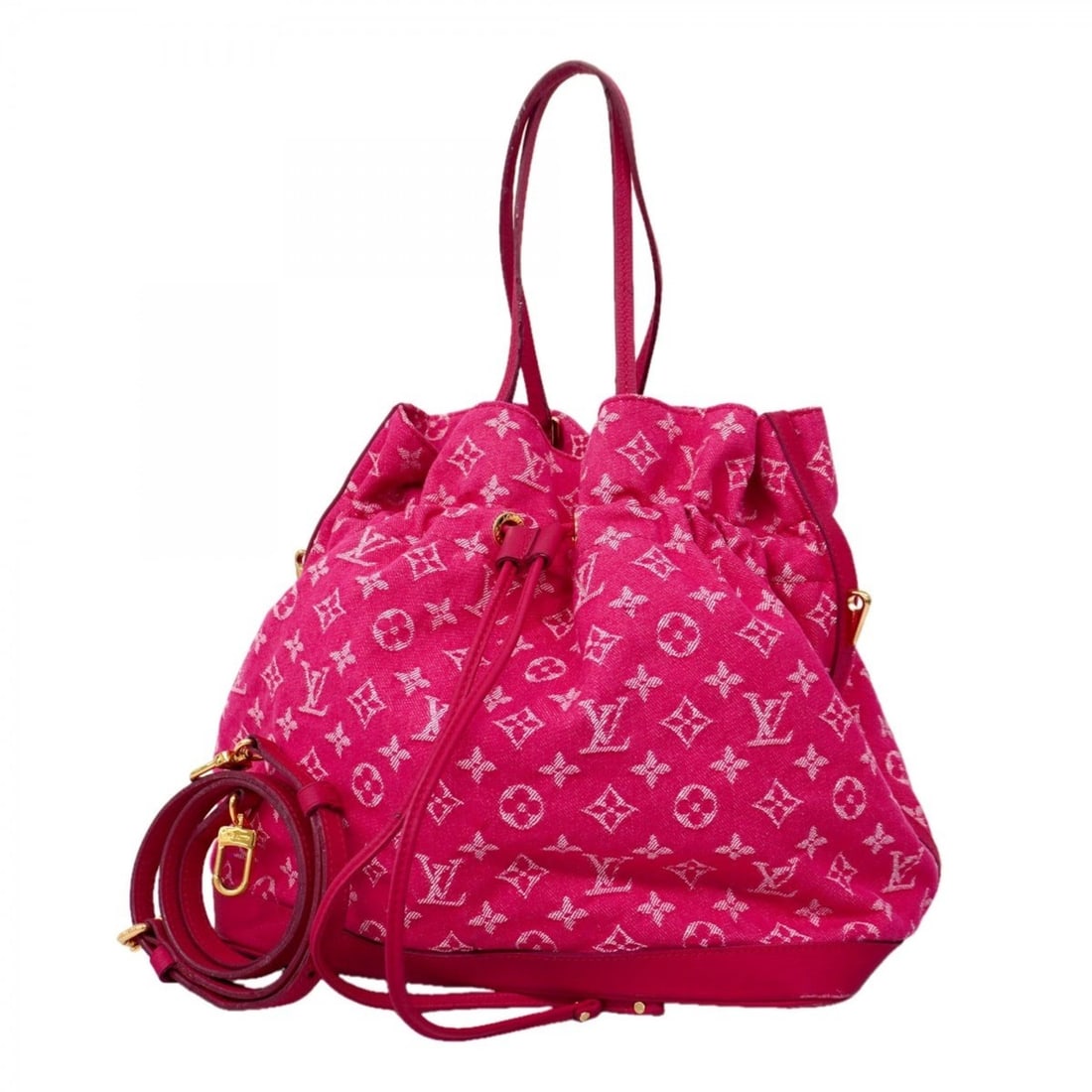 Louis Vuitton Monogram Denim Noefull MM M40870 Rose Indigo 2-Way Bag for Women (1 of 14)