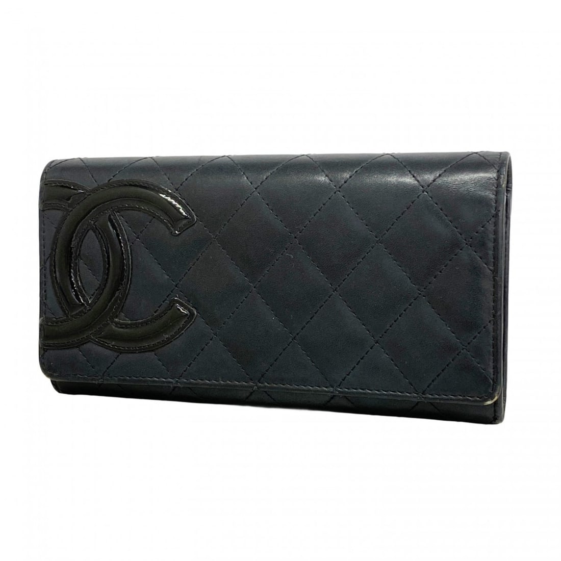 Chanel Cambon Long Wallet in Black Lambskin for Women (1 of 12)
