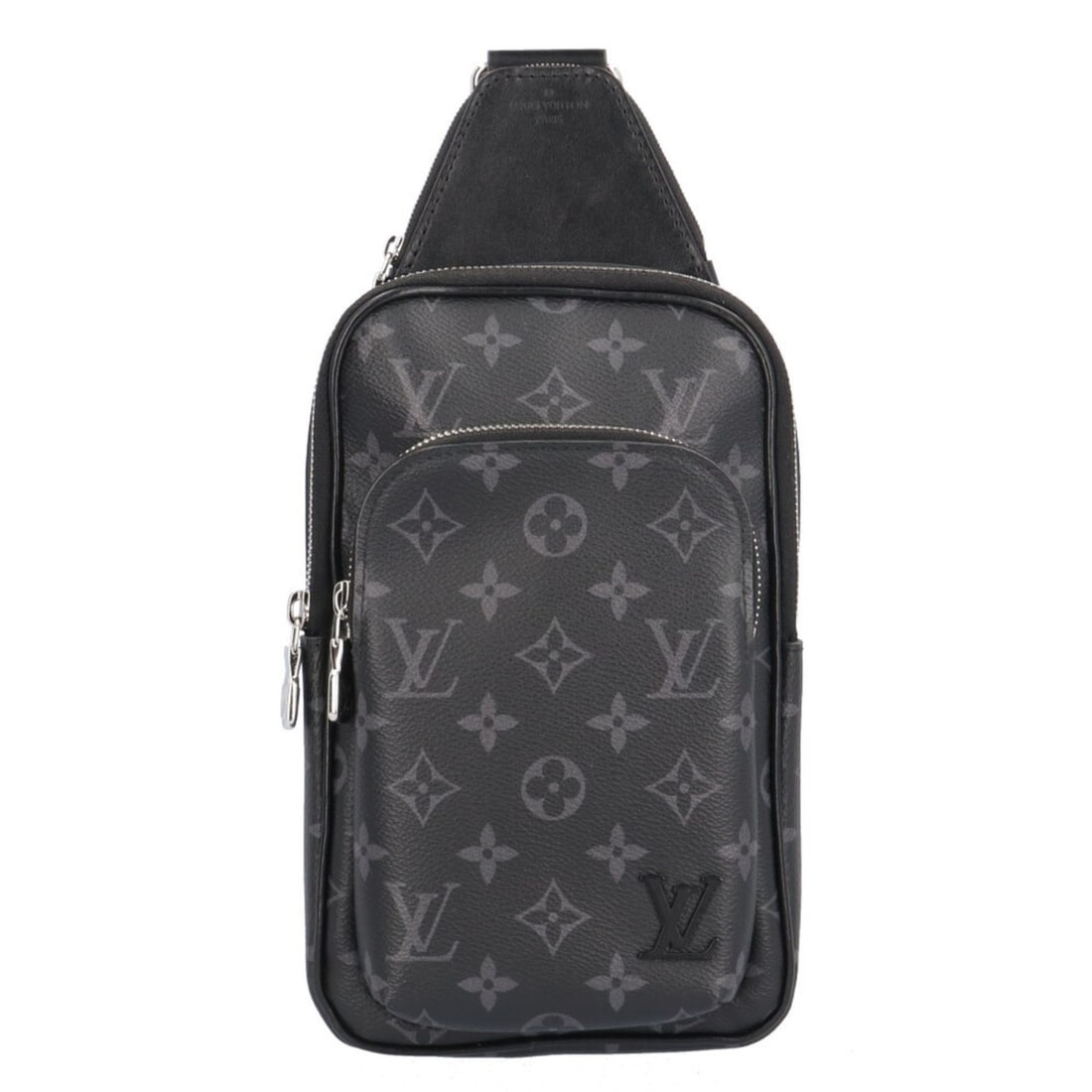 Pre-owned Louis Vuitton Avenue Sling Bag PM Monogram Eclipse Body Bag, M47137, Black, Men's: --- Catalog ---Category: SizeWeight: 500g / 1.1lb.Size (HxWxD): 33cm x 16cm x 6cm / 12.99'' x 6.29'' x 2.36''Strap Length: 67cm - 111cm / 26.37'' - 43.7''Category: DesignType: Sling bagColor: Black, G