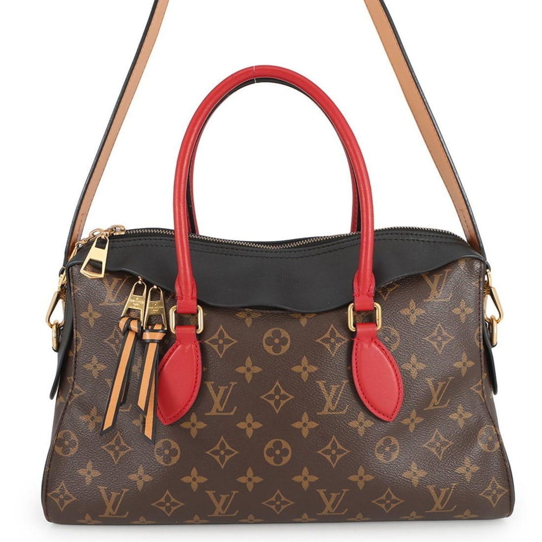 Louis Vuitton Monogram Tuileries Tote M41454 Handbag, 2-way Shoulder Bag, Black (1 of 18)