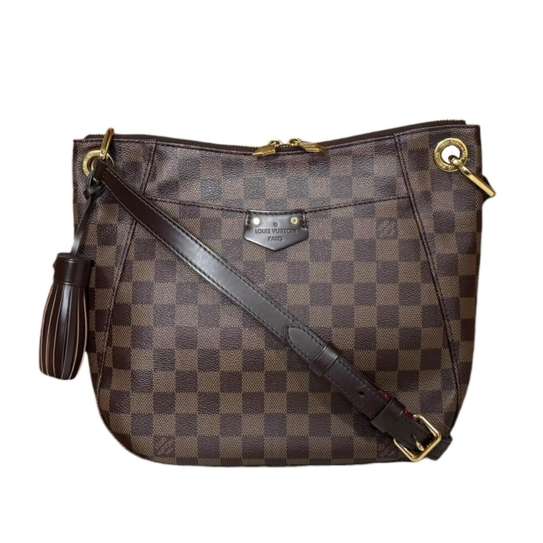 Pre-owned Louis Vuitton Southbank Damier Shoulder Bag, Canvas N42230, Brown, Women's, with Tassel.: --- Catalog ---Category: SizeWeight: 500g / 1.1lb.Size (HxWxD): 24cm x 27cm x 5cm / 9.44'' x 10.62'' x 1.96''Strap Length: 104cm - 111cm / 40.94'' - 43.7''Category: DesignType: Shoulder bagColor: Brow