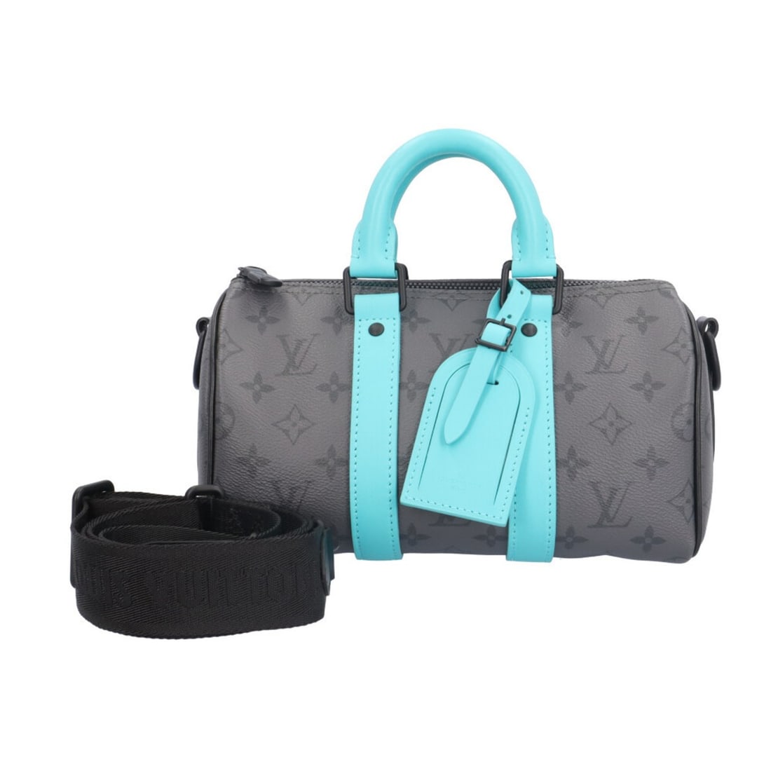 Pre-owned Louis Vuitton Keepall Bandouliere 25 Monogram Eclipse Reverse Shoulder Bag, M11645, Gray,: --- Catalog ---Category: SizeWeight: 595g / 1.31lb.Size (HxWxD): 15cm x 24.5cm x 10cm / 5.9'' x 9.64'' x 3.93''Strap Length: 95cm - 140cm / 37.4'' - 55.11''Handle Length: 22cm / 8.66''Category: Design