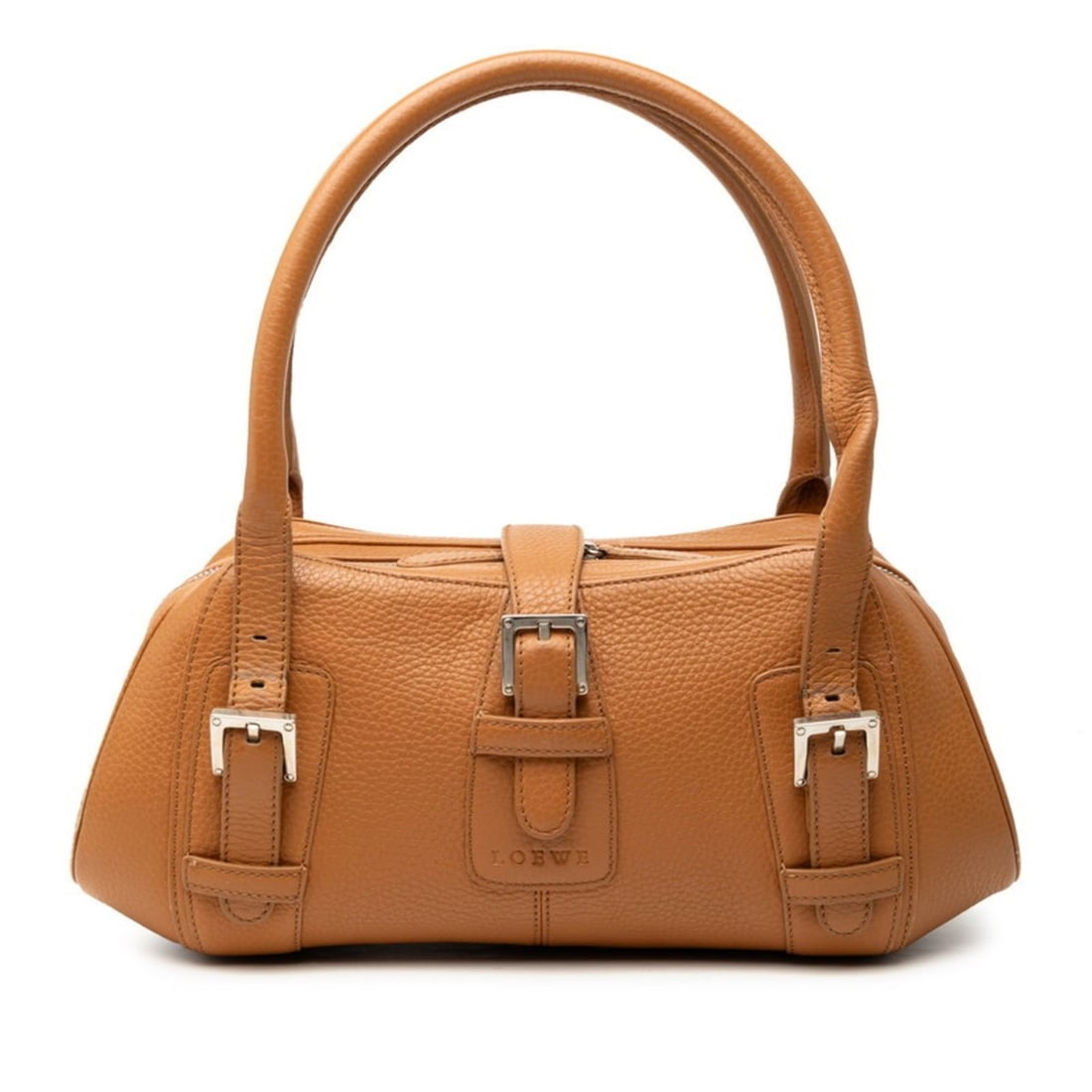 LOEWE Senda handbag in brown leather for women (1 of 19)