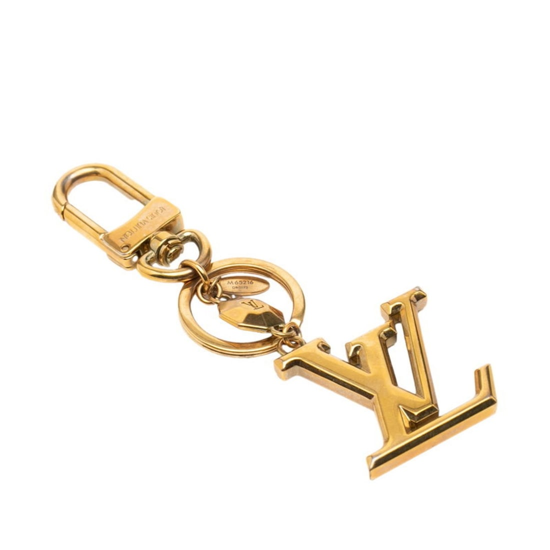 Louis Vuitton Porte-Clés LV Facet Keychain Key Ring M65216 Gold Plated Women's LOUIS VUITTON (1 of 11)