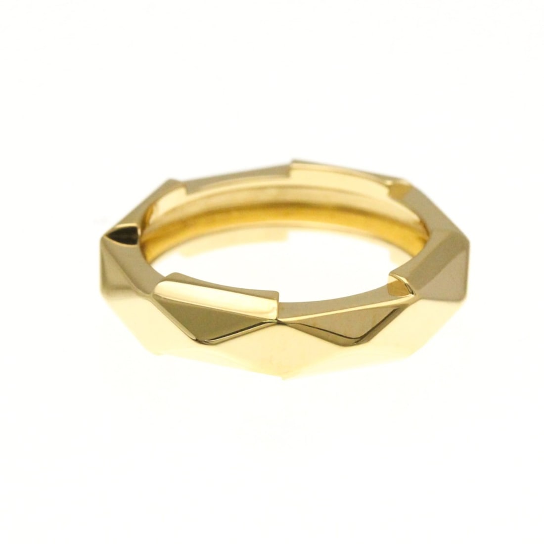 Gucci Link To Love Stud Ring Yellow Gold (18K) Fashion No Stone Band Ring Gold: --- Catalog ---Category: SizeWidth: 4.5mm / 0.18''Weight: 5.6g / 0.19oz.JP Size: 10US Size: 5 3/4Brand Size: 11Category: DesignType: Band ringColor: GoldMetal: GoldStone: No StoneStyle: