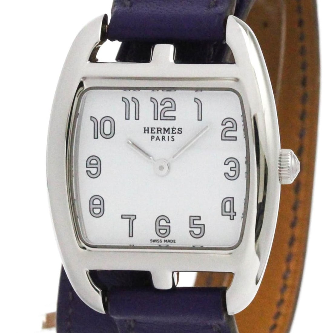 HERMES Capecod Double Tour Steel Quartz Ladies Watch CT1.210 Polished (1 of 19)