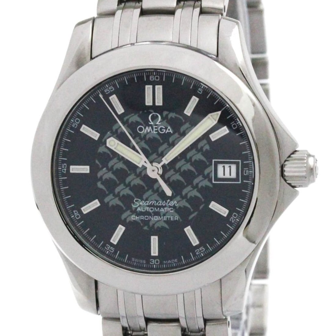 OMEGA Seamaster 120M Jacques Mayol Automatic Watch 2500.80 Polished: --- Catalog ---Category: SizeCase Diameter: 36mm / 1.42''Category: DesignType: WristwatchStyle: SportGender: MenColor (Dial): BlueMaterial (Band): Stainless steelMaterial (Case): Stainless