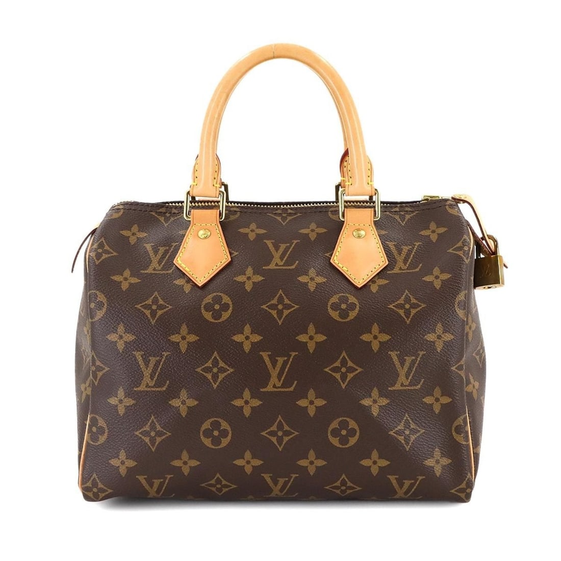 Louis Vuitton Monogram Speedy 25 Handbag, Brown, M41109, RFID, Gold Hardware (1 of 12)
