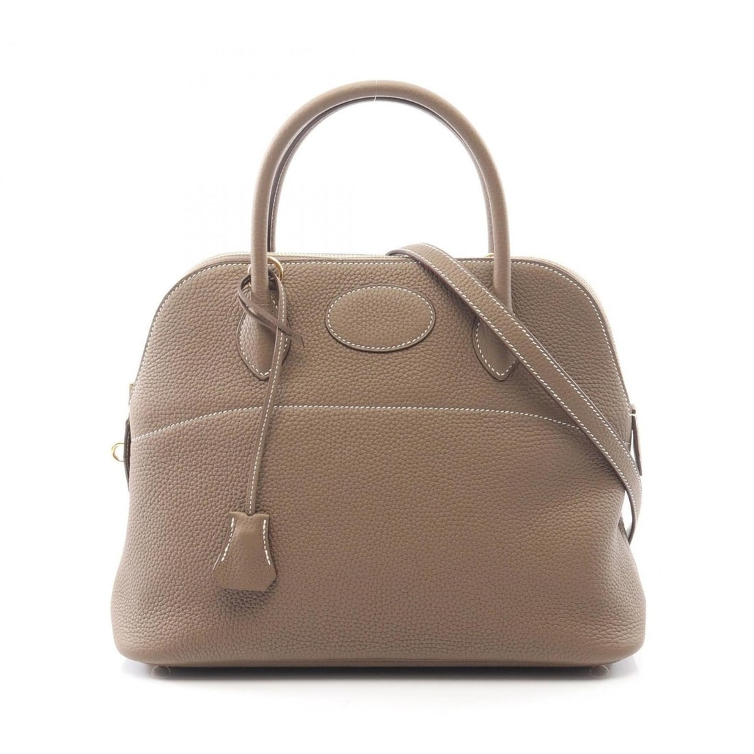 Hermes Hermès Bolide 31 handbag in Taurillon Clemence leather, gray for women. (1 of 10)