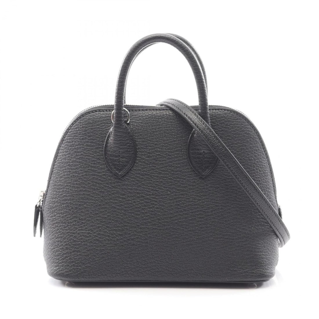Hermes Hermès Bolide 1923 Mini Handbag, Leather Chevre, Women's, Black (1 of 9)