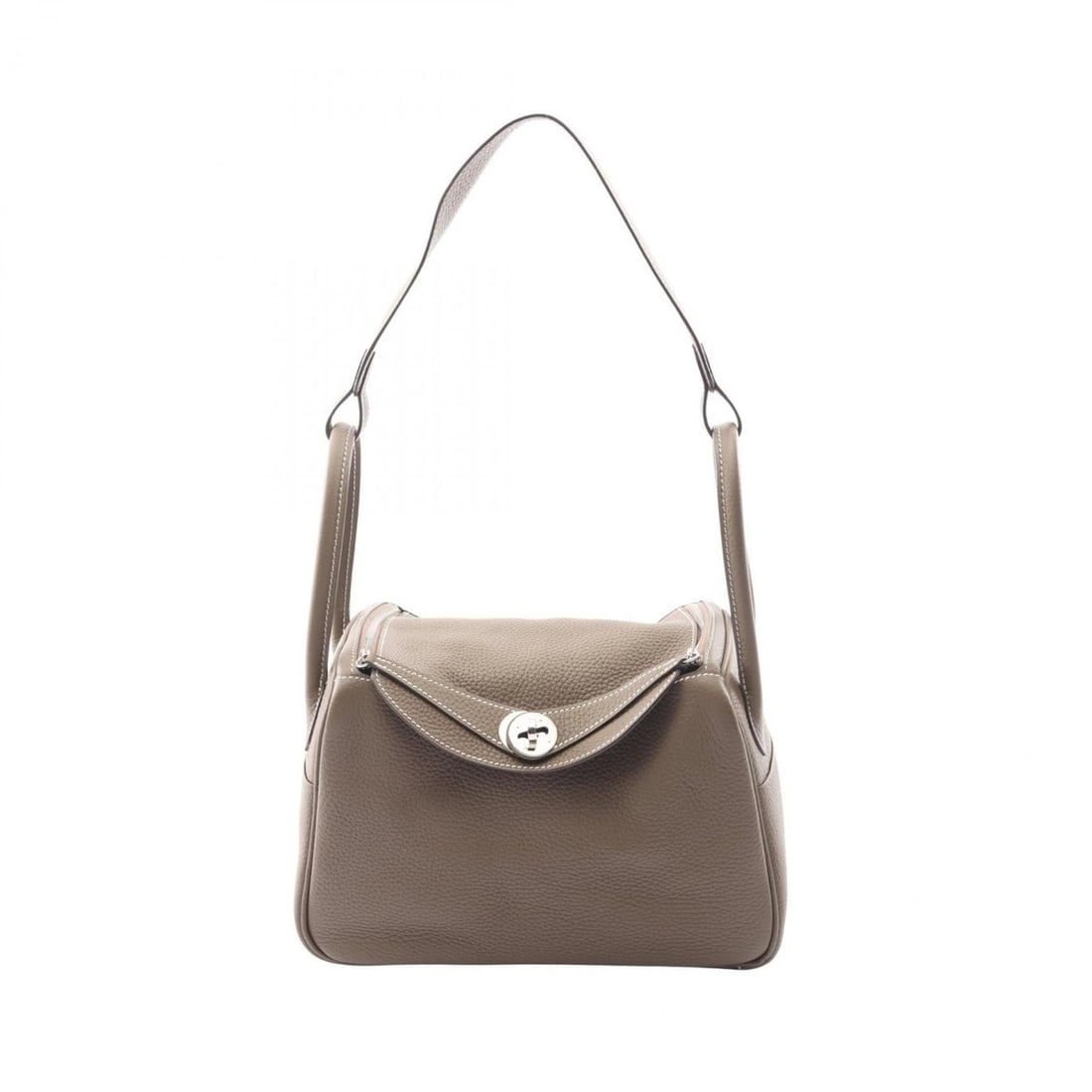 Hermes Hermès Lindy 26 Shoulder Bag in Taurillon Clemence Leather, Gray, for Women (1 of 9)