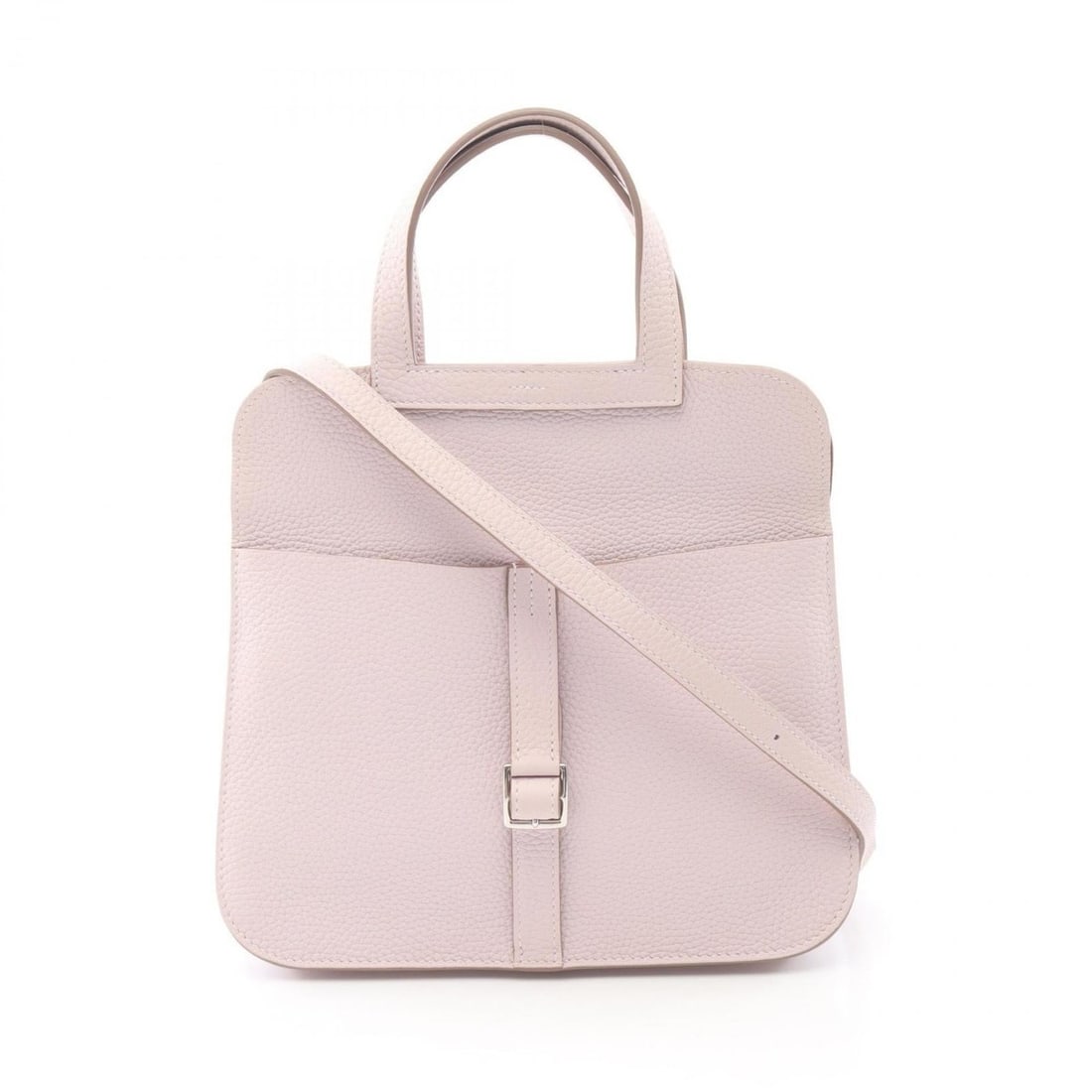 Hermes Hermès Arzan 25 Verso handbag in Taurillon Clemence leather, available pink and gold. (1 of 11)