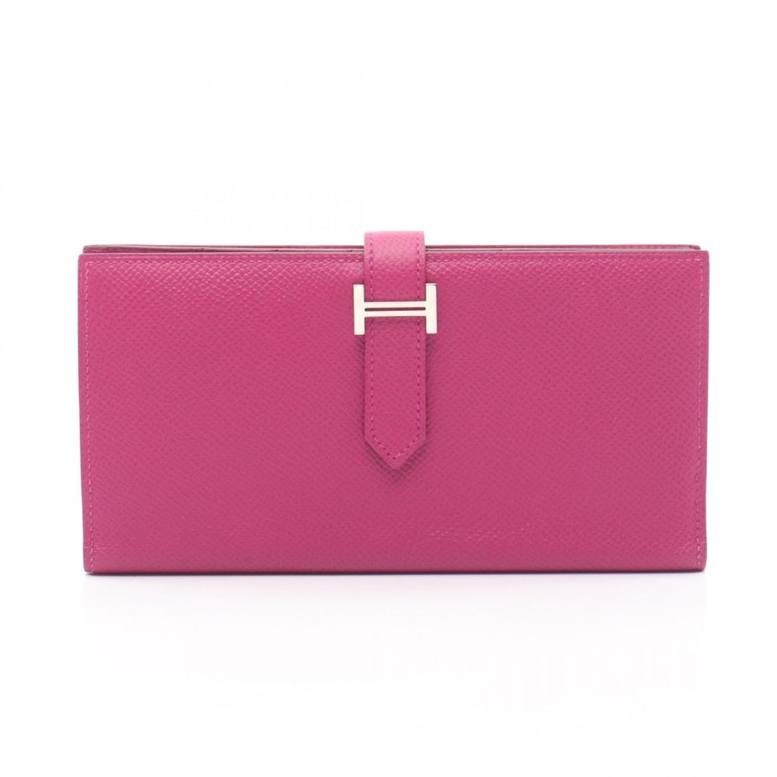 Hermes Hermès Bearn Soufflet bifold long wallet, leather, Epsom women's, pink (1 of 11)