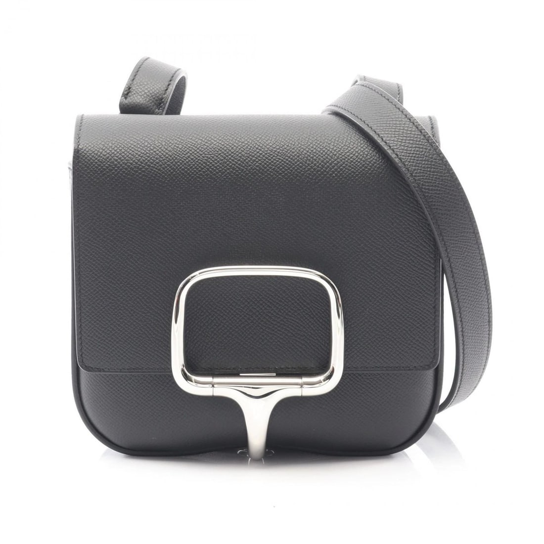 Hermes Hermès Della Cavalleria Mini Shoulder Bag, Leather, Epsom Women's, Black (1 of 12)