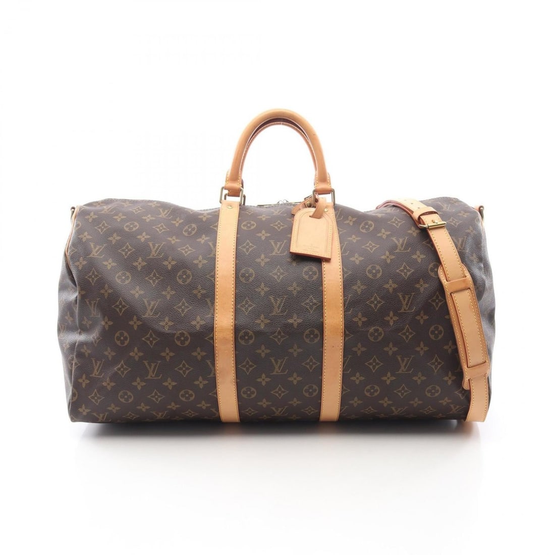 Louis Vuitton Keepall Bandouliere 55 Boston Bag, Coated Canvas and Leather, Monogram, Brown, Men's: --- Catalog ---Category: SizeSize (HxWxD): 30cm x 56cm x 25cm / 11.81'' x 22.04'' x 9.84''Category: DesignType: Boston bagColor: BrownGender: Men,WomenMaterial: Coated canvas , PVC , Monogram , Leathe