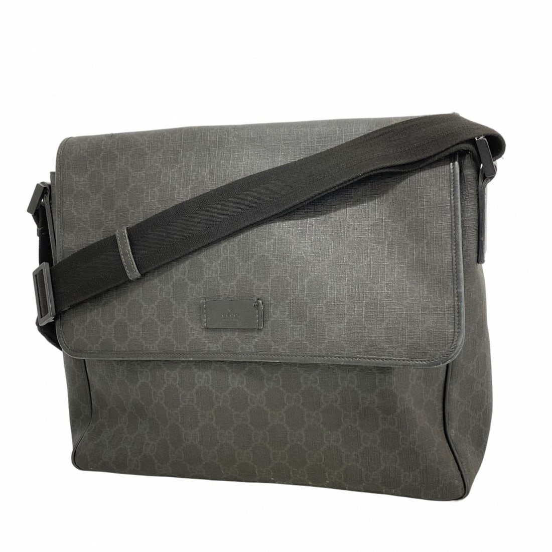 Gucci GG Supreme Shoulder Bag 169935 Black Women's P2169666 (1 of 16)