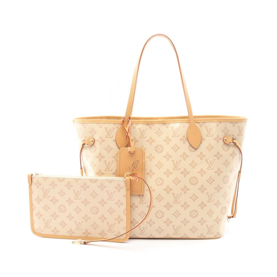 Louis Vuitton Neverfull MM Monogram Origin Run Tote Bag, Coated Canvas and Leather, Women's, Beige,: --- Catalog ---Category: SizeSize (HxWxD): 29cm x 32cm x 16cm / 11.41'' x 12.59'' x 6.29''Category: DesignType: Pouch, Tote bagColor: Beige, MonogramGender: WomenMaterial: Monogram Category: