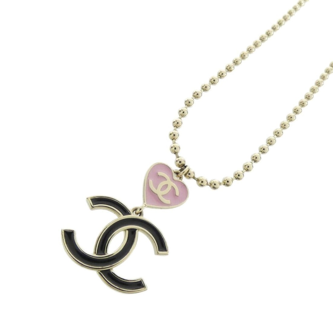 Chanel ABE012 necklace: --- Catalog ---Category: SizePendant Size: 33mm x 25mm / 1.29'' x 0.98''Neck Circumference: 42 cm - 49 cm / 16.53'' - 19.29''Category: DesignColor: Black, Gold, PinkGender: WomenNecklace Type: Necklac