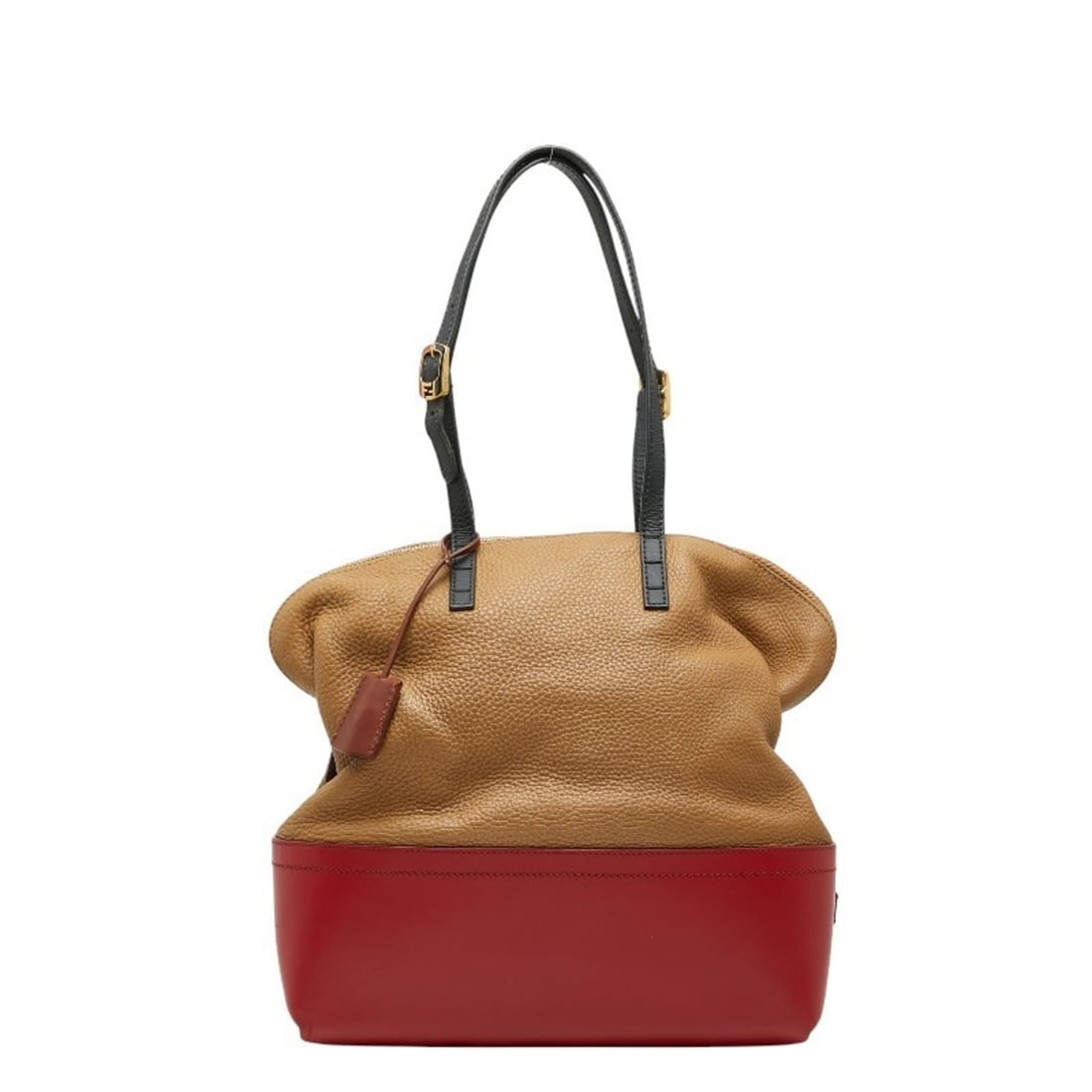 Fendi Selleria Tote Bag 8BN232 Red Brown Leather Women's FENDI (1 of 13)