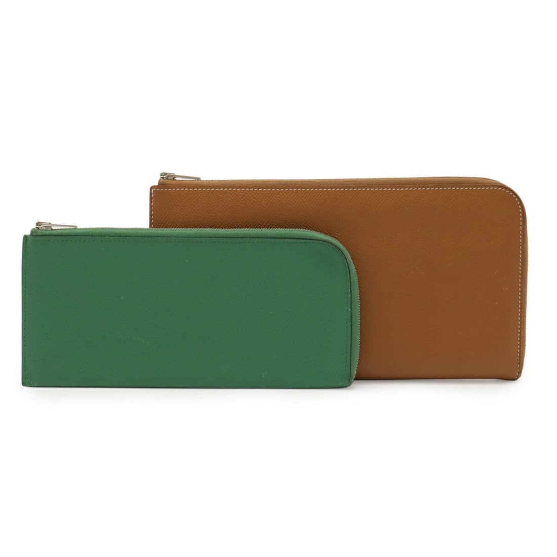 HERMES Remix Combine L-Shaped Long Wallet, Epsom Leather, Gold Brown, D Stamp (1 of 10)
