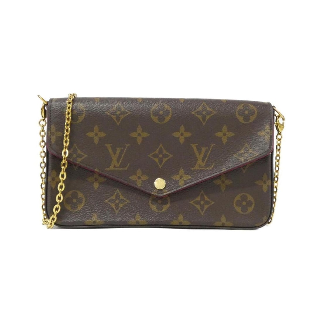 Louis Vuitton Monogram Pochette Felicie M61276 Shoulder Bag: --- Catalog ---Category: SizeSize (HxWxD): 12cm x 21cm x 3cm / 4.72'' x 8.26'' x 1.18''Category: DesignType: Pochette, Shoulder bagColor: MarronGender: WomenMaterial: Coated canvas Hardware Color: