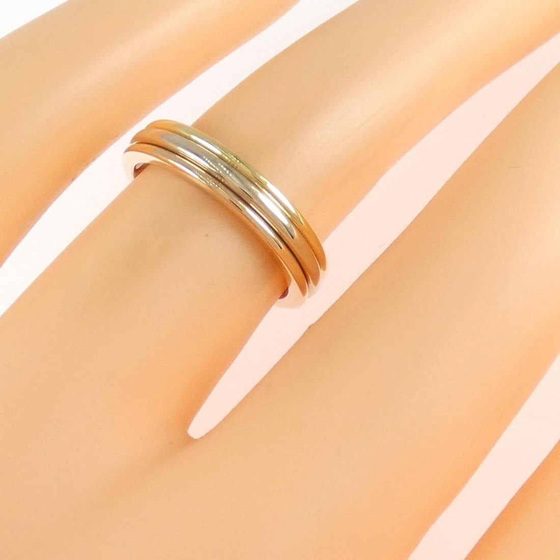 Cartier Three-Gold Wedding Ring - 4