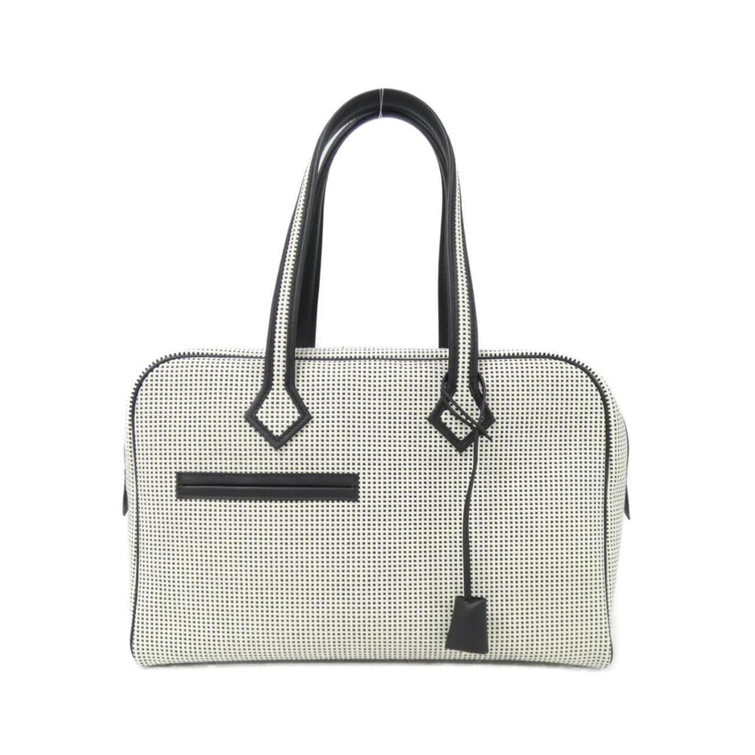 Hermes Hermès Victoria 3 Foule Tout 35cm Boston Bag 084339CK: --- Catalog ---Category: SizeWeight: 810g / 1.78lb.Size (HxWxD): 24cm x 35cm x 15cm / 9.44'' x 13.77'' x 5.9''Handle Length: 47cm / 18.5''Category: DesignType: Boston bagColor: Black, EcruGender: