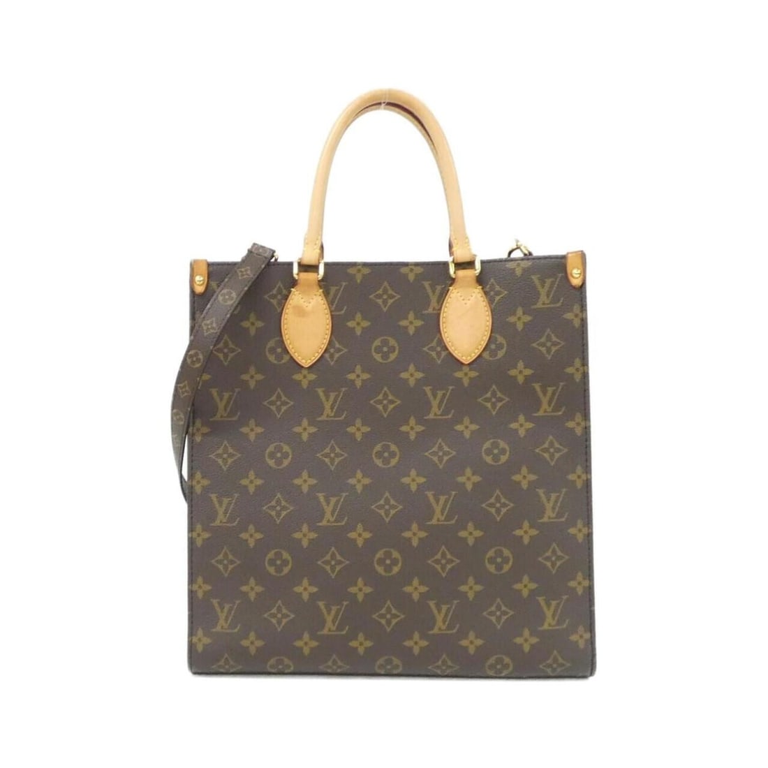 Louis Vuitton Monogram Sac Plat PM M45848 Handbag: --- Catalog ---Category: SizeSize (HxWxD): 32cm x 30cm x 10cm / 12.59'' x 11.81'' x 3.93''Category: DesignType: HandbagColor: MarronGender: Men,WomenMaterial: Coated canvas Hardware Color: