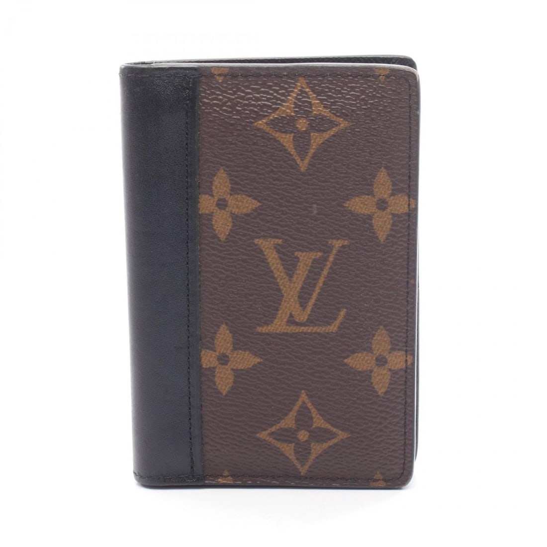 Louis Vuitton De Poche Organizer, Business Card Case, Leather Monogram Macassar, Men's, Brown/Black, (1 of 15)