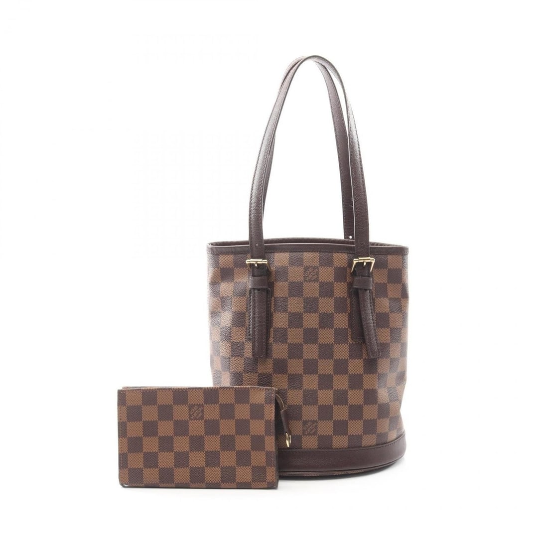 Louis Vuitton Mare Tote Bag, Coated Canvas and Leather with Damier Finish, Brown, Women's, N42240: --- Catalog ---Category: SizeSize (HxWxD): 25cm x 23cm x 15cm / 9.84'' x 9.05'' x 5.9''Category: DesignType: Tote bagColor: Brown, Damier CanvasGender: WomenMaterial: Coated canvas , Leather Category: