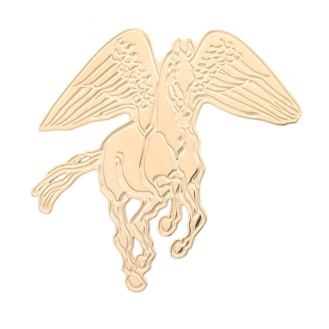Hermes Hermès Pegasus Grave Scarf Ring, GP, Women's, Gold (1 of 12)