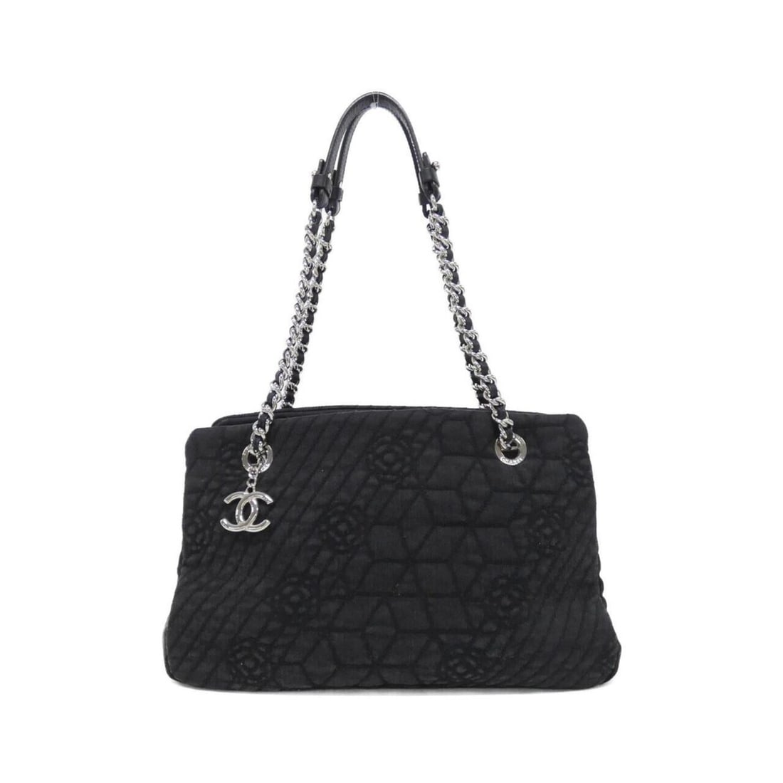 Chanel 66903 Shoulder Bag: --- Catalog ---Category: SizeSize (HxWxD): 21cm x 32cm x 11cm / 8.26'' x 12.59'' x 4.33''Category: DesignType: Shoulder bagColor: BlackGender: WomenMaterial: Denim Hardware Color: SilverCategory: Gene