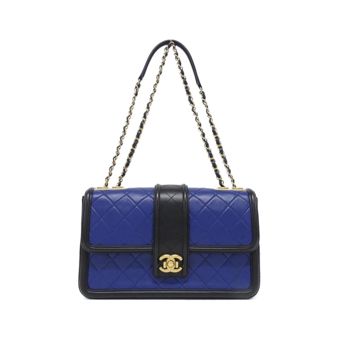 Chanel 91366 Shoulder Bag: --- Catalog ---Category: SizeSize (HxWxD): 18.5cm x 30cm x 8cm / 7.28'' x 11.81'' x 3.14''Category: DesignType: Shoulder bagColor: BlueGender: WomenMaterial: Leather Leather/Fur Type: