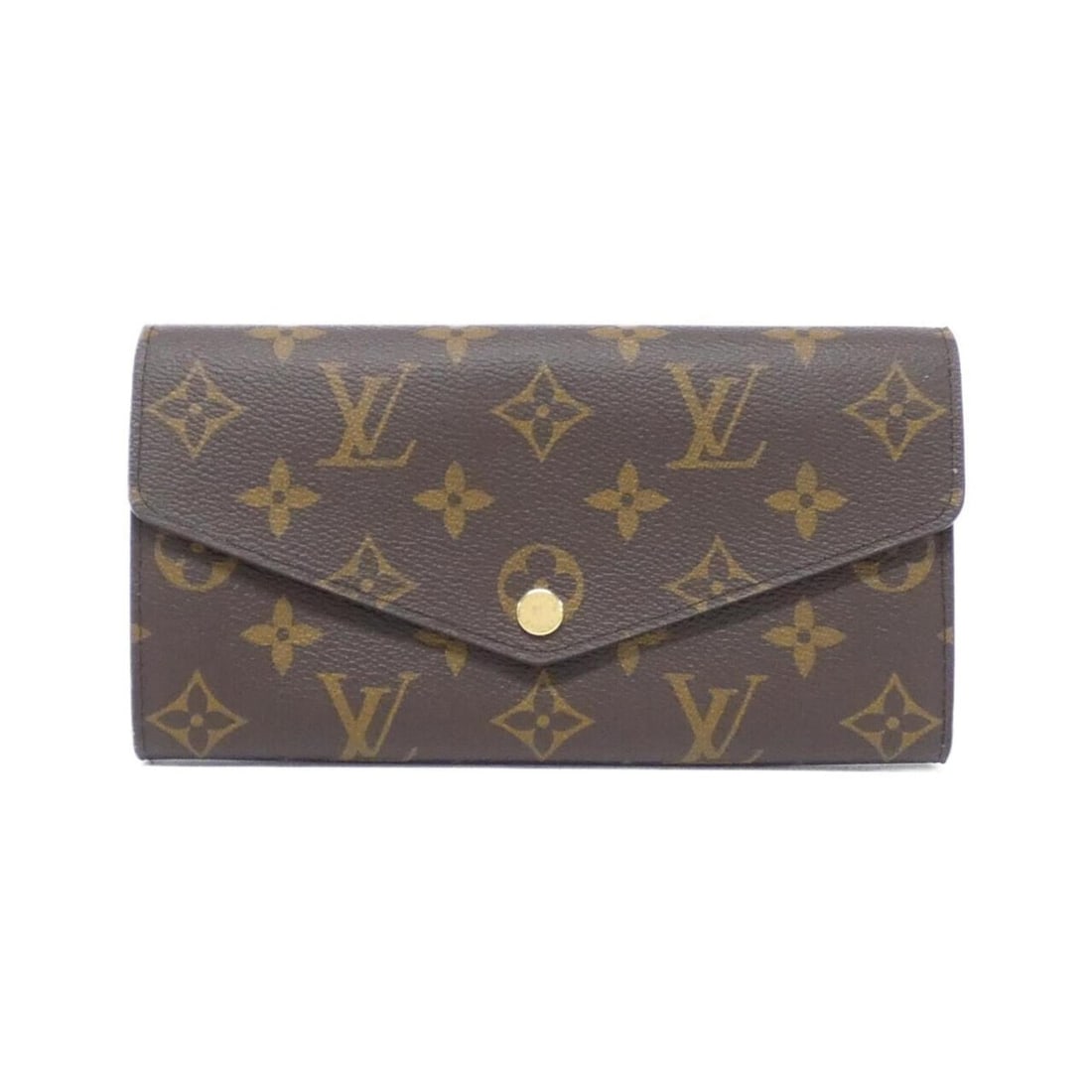Louis Vuitton Monogram Portefeuille Sarah M60531 Wallet: --- Catalog ---Category: SizeSize (HxWxD): 10cm x 19cm x 3cm / 3.93'' x 7.48'' x 1.18''Category: DesignType: Long wallet (tri-fold)Color: BrownGender: Women,MenMaterial: Coated canvas Category: