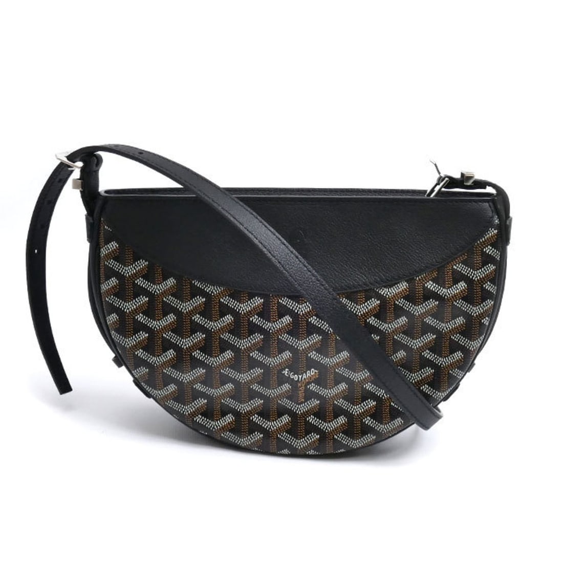GOYARD Hirondelle Shoulder Bag Black HIRONDPMLTY01CL01P Women's: --- Catalog ---Category: SizeSize (HxWxD): 16cm x 25cm x 6cm / 6.29'' x 9.84'' x 2.36''Category: DesignType: Shoulder bagColor: BlackGender: WomenMaterial: Leather , Canvas Category: GeneralMPN: HIRON