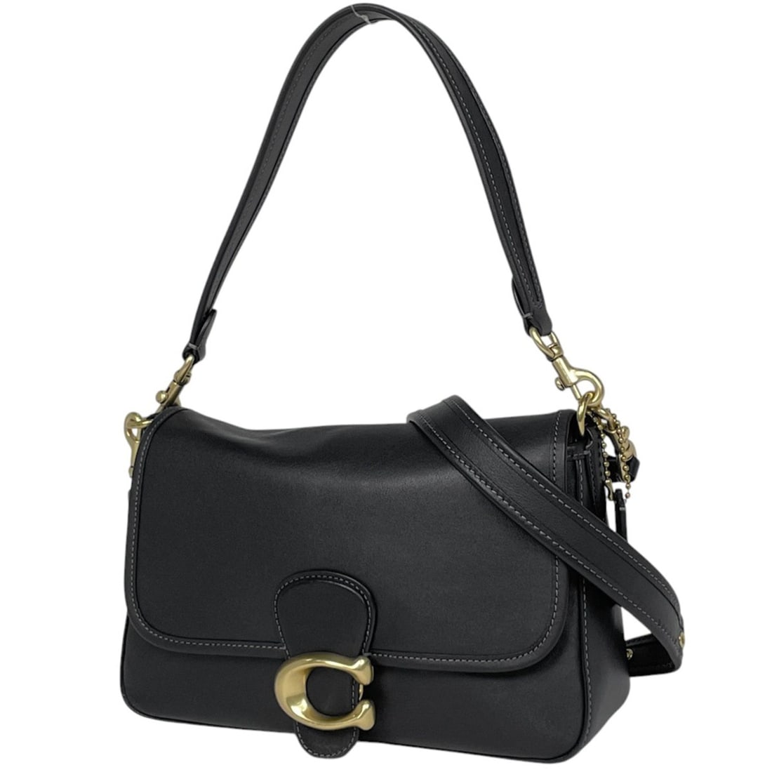 Coach Tabby Shoulder Bag, 2-Way Handbag/Shoulder Leather, Black, C4823, Women's (1 of 12)