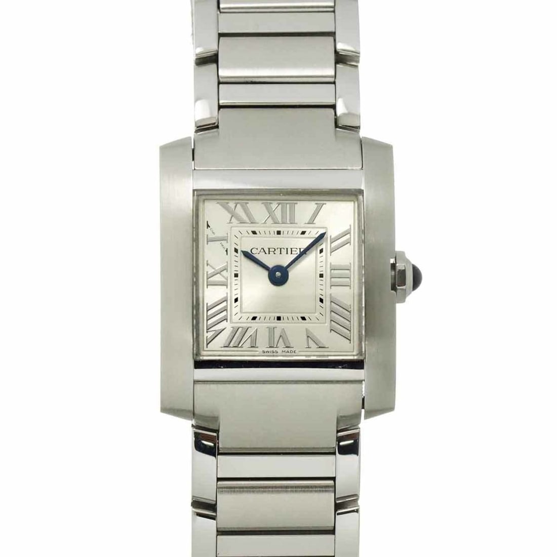 Cartier Tank Francaise SM WSTA0065 Women's Silver Quartz Watch: --- Catalog ---Category: SizeWrist Size: 14.5cm / 5.7''Case Diameter: 21mm / 0.83''Category: DesignType: WristwatchGender: WomenColor (Dial): SilverMaterial (Band): Stainless steelMaterial (Case): Sta
