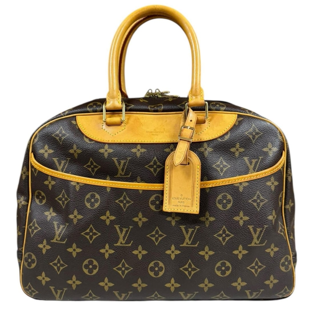 Pre-owned Louis Vuitton Deauville Monogram Canvas Handbag M47270 in Brown, Women's.: --- Catalog ---Category: SizeSize (HxWxD): 28cm x 37cm x 13cm / 11.02'' x 14.56'' x 5.11''Category: DesignType: HandbagColor: BrownGender: WomenMaterial: Monogram Category: GeneralMPN: M47270Brand: Lo