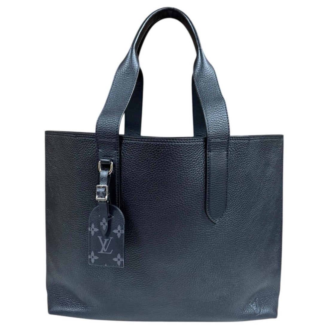 Pre-owned Louis Vuitton Cabas Voyage NV Tote Bag, Taurillon Leather M52817, Black, Men's: --- Catalog ---Category: SizeSize (HxWxD): 30cm x 40cm x 12cm / 11.81'' x 15.74'' x 4.72''Category: DesignType: Tote bagColor: Black, NoirGender: MenMaterial: Leather Leather/Fur Type: Taurillon leath