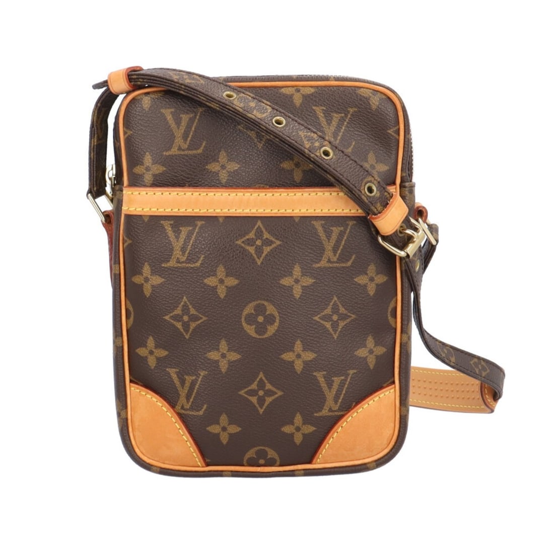 Pre-owned Louis Vuitton Danube Monogram Shoulder Bag in Canvas (M45266) Brown. Women's.: --- Catalog ---Category: SizeSize (HxWxD): 21cm x 15.5cm x 5cm / 8.26'' x 6.1'' x 1.96''Category: DesignType: Shoulder bagColor: BrownGender: WomenMaterial: Monogram Category: GeneralMPN: M45266Brand: